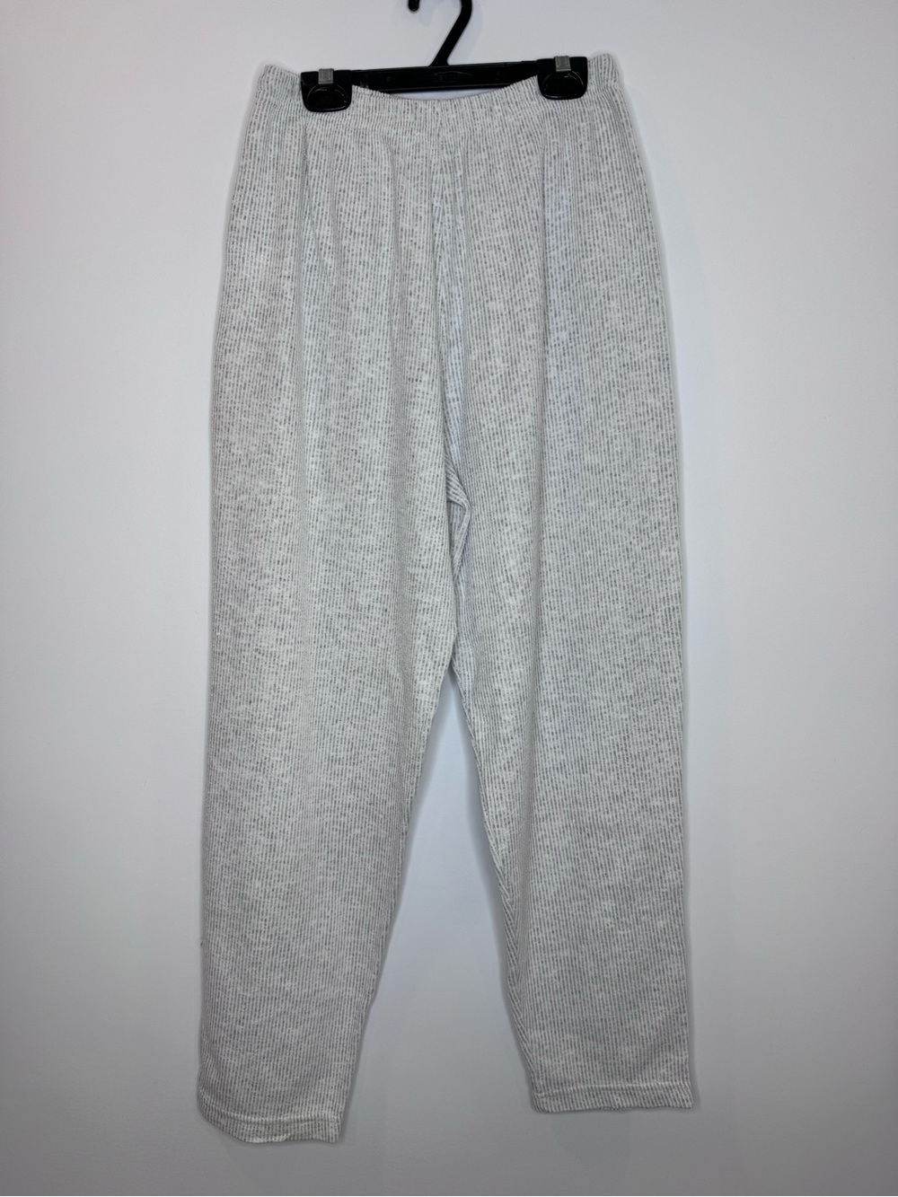 Vintage Shooky Cozy Ribbed Knit Lounge Set Gray Turtleneck 90s cropped petite - Picture 9 of 11